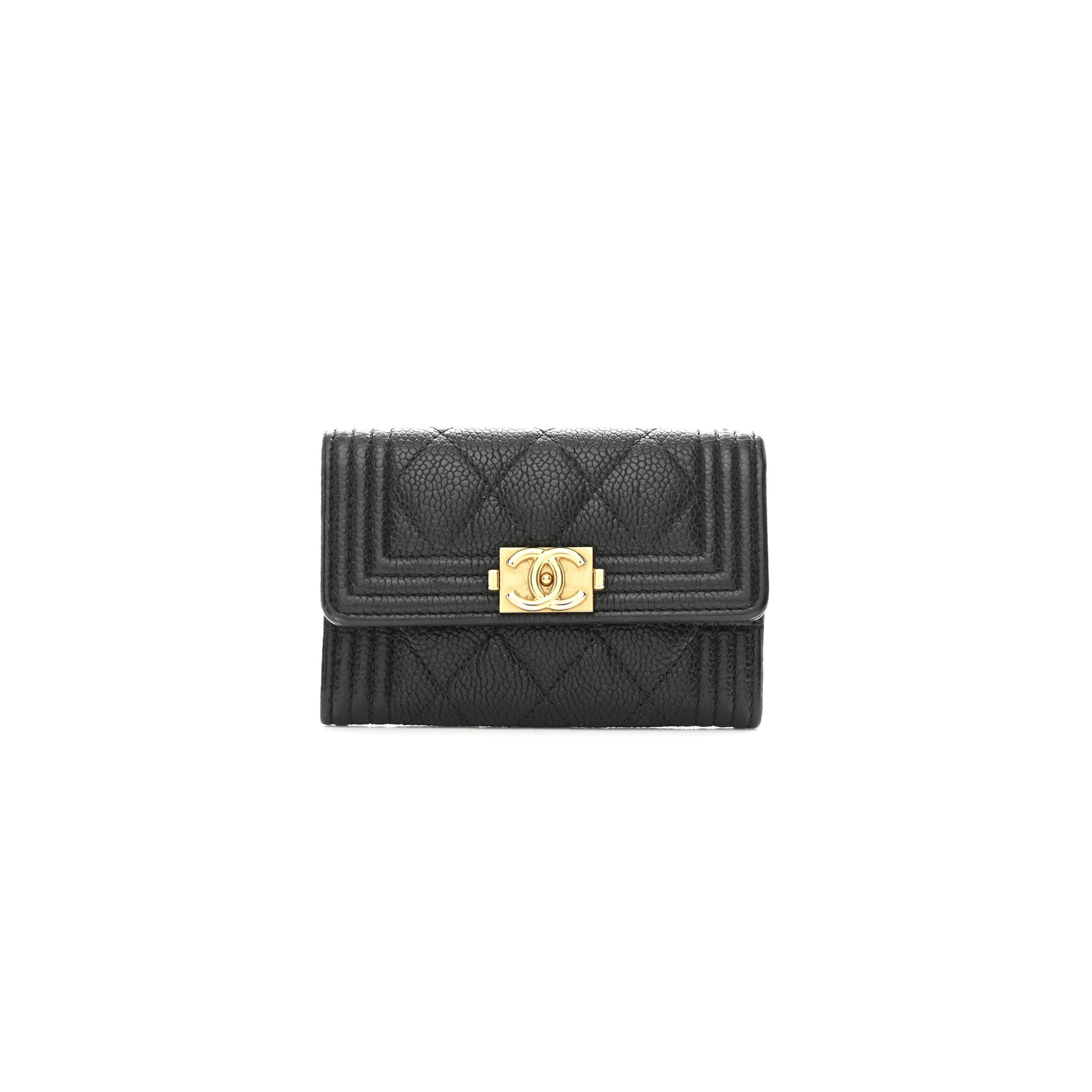 CHANEL BOY FLAP CARD HOLDER A80603 (11*8.5*3cm)
